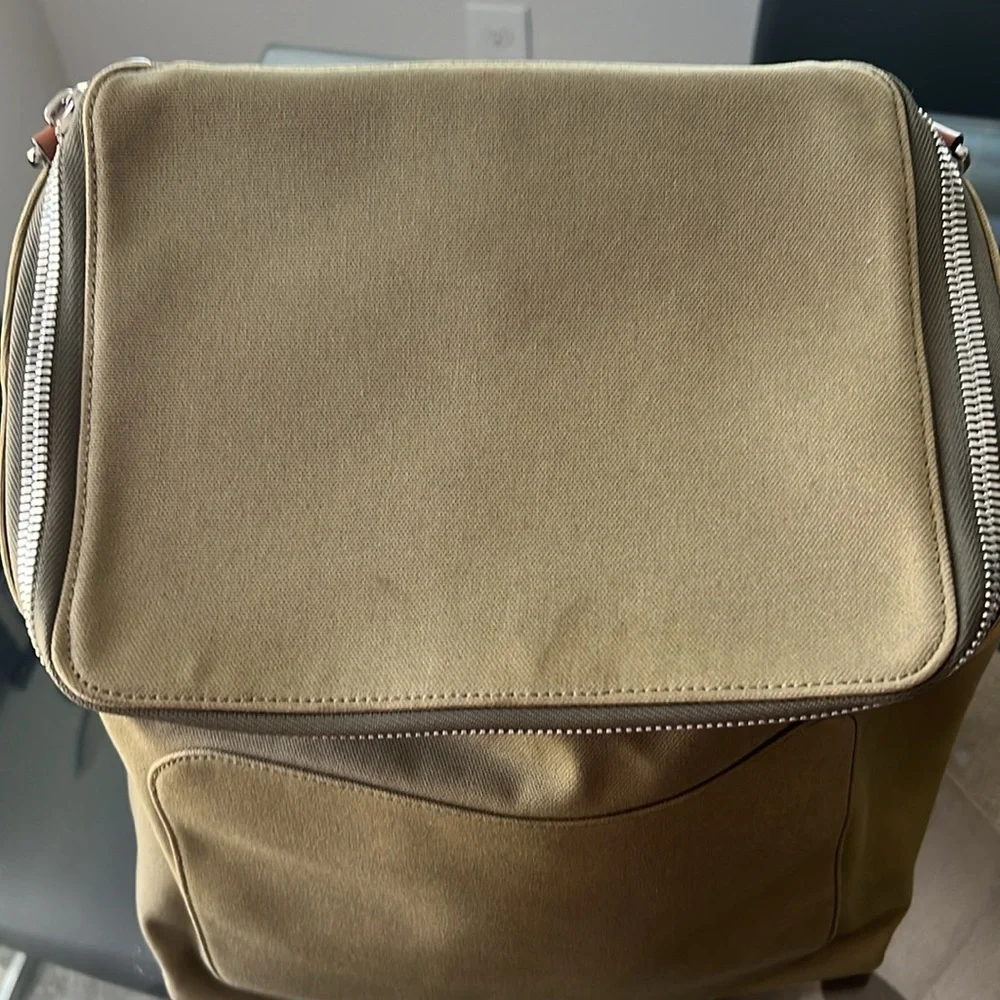 LOEWE Calfskin Small Goya Backpack, Olive Green